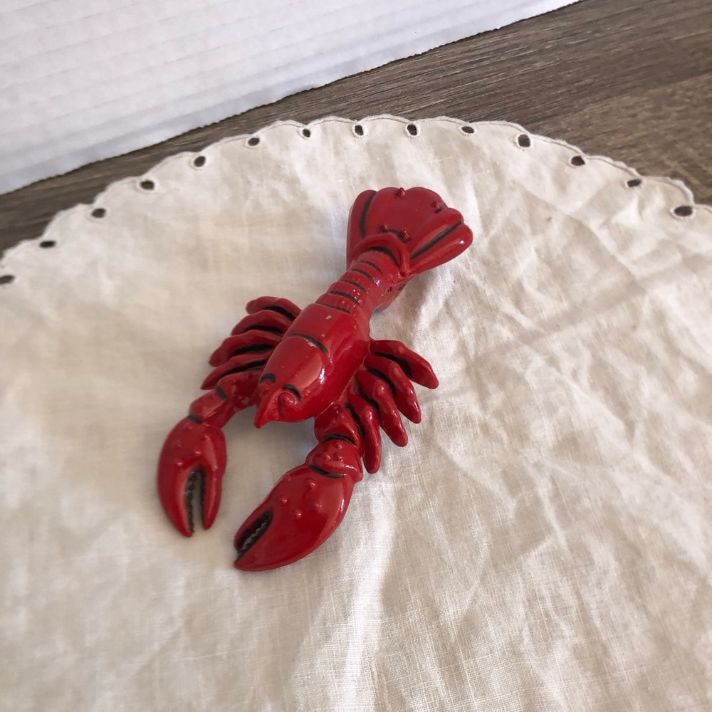 Vtg Cast Red Lobster Bottle Opener